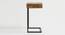 Shaunie Solid Wood Side Table (Natural & Black Finish) by Urban Ladder - Design 1 Side View - 844487