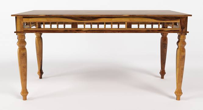 Harlin 6 Seater Dining Table (PROVINCIAL TEAK Finish) by Urban Ladder - Design 1 Side View - 844493