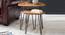 Minto Solid Wood Nested Tables - Set of 2 (Honey Oak And Black Finish) by Urban Ladder - Front View Design 1 - 844540