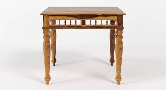Reeves 4 Seater Dining Set (Brown, PROVINCIAL TEAK Finish) by Urban Ladder - Design 1 Side View - 844549