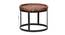 Birxton Solid Wood Nested Tables - Set of 2 (Honey Oak And Black Finish) by Urban Ladder - Ground View Design 1 - 844554