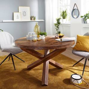 woodenmood Holliday 4 Seater Honey Oak Dining Table-picture-20