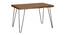 Gillespie 4 Seater Solid Wood Dining Table (Honey Oak Finish) by Urban Ladder - Front View Design 1 - 844570