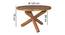 Holliday 4 Seater Solid Wood Dining Table (Honey Oak Finish) by Urban Ladder - Dimension - 844572