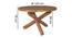 Holliday 4 Seater Solid Wood Dining Table (Honey Oak Finish) by Urban Ladder - Rear View Design 1 - 844572
