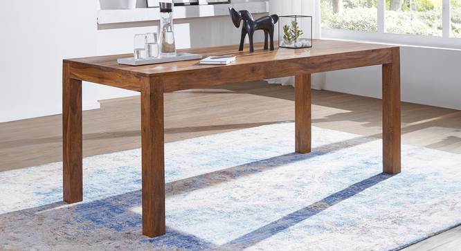 Esme 6 Seater Solid Wood Dining Table (Honey Oak Finish) by Urban Ladder - Front View Design 1 - 844573