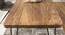 Gillespie 4 Seater Solid Wood Dining Table (Honey Oak Finish) by Urban Ladder - Design 1 Side View - 844582