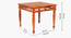 Reeves 4 Seater Dining Set (Brown, Honey Oak Finish) by Urban Ladder - Ground View Design 1 - 844605