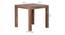 Coco 4 Seater Solid Wood Dining Table (Natural Finish) by Urban Ladder - Rear View Design 1 - 844615