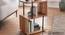 Garrick Solid Wood Side Table (Natural & Black Finish) by Urban Ladder - Front View Design 1 - 844621