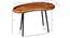 Prince Solid Wood Nested Tables - Set of 2 (Honey Oak And Black Finish) by Urban Ladder - Ground View Design 1 - 844636