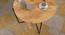 Tercia Solid Wood Nested Tables - Set of 2 (Natural & Black Finish) by Urban Ladder - Design 1 Side View - 844638