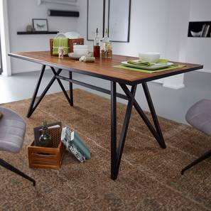 Iain 6 Seater Honey Oak Dining Table-image-3