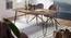 Frazier 4 Seater Solid Wood Dining Table (PROVINCIAL TEAK Finish) by Urban Ladder - Front View Design 1 - 844667