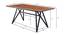 Iain 6 Seater Solid Wood Dining Table (Honey Oak Finish) by Urban Ladder - Ground View Design 1 - 844688