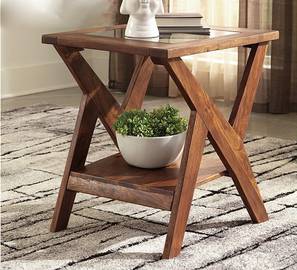 woodenmood Etha Solid Wood Side Table in Provincial Teak Finish-picture-14