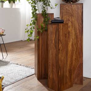 woodenmood Grahame Solid Wood Side Table in Honey Oak Finish-picture-17