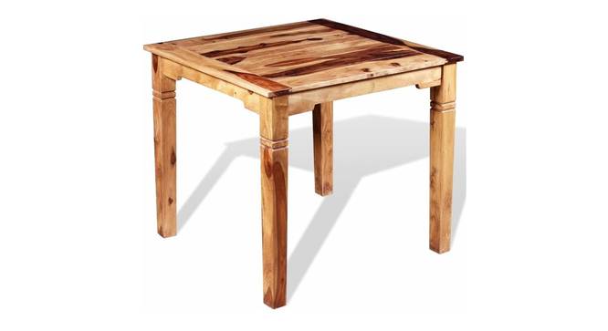 Donald 4 Seater Solid Wood Dining Table (Natural Finish) by Urban Ladder - Front View Design 1 - 844700