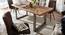Hood 4 Seater Solid Wood Dining Table (Rustic Natural Finish) by Urban Ladder - Front View Design 1 - 844702