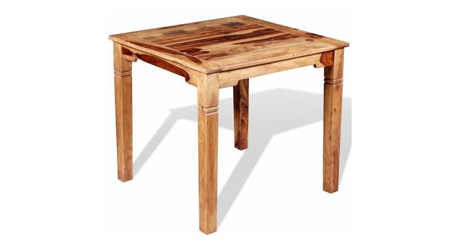 Donald 4 Seater Solid Wood Dining Table (Natural Finish) by Urban Ladder - Design 1 Side View - 844706
