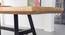 Iona 6 Seater Solid Wood Dining Table (Natural Finish) by Urban Ladder - Design 1 Side View - 844707