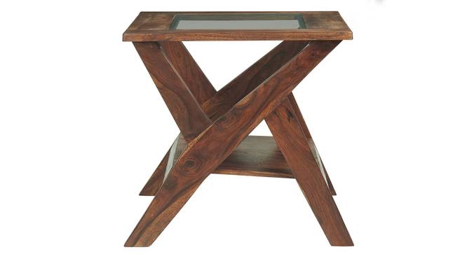 Etha Solid Wood Side Table (PROVINCIAL TEAK Finish) by Urban Ladder - Design 1 Side View - 844709