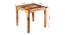 Donald 4 Seater Solid Wood Dining Table (Natural Finish) by Urban Ladder - Design 1 Dimension - 844744