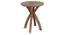 Lando Solid Wood Side Table (Rustic Teak Finish) by Urban Ladder - Design 1 Side View - 844770