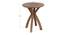 Lando Solid Wood Side Table (Rustic Teak Finish) by Urban Ladder - Design 1 Dimension - 844786