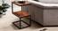 Biren Solid Wood Side Table (Natural & Black Finish) by Urban Ladder - Front View Design 1 - 844798
