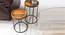 Shadow Solid Wood Nested Tables - Set of 2 (Honey Oak And Black Finish) by Urban Ladder - Front View Design 1 - 844800