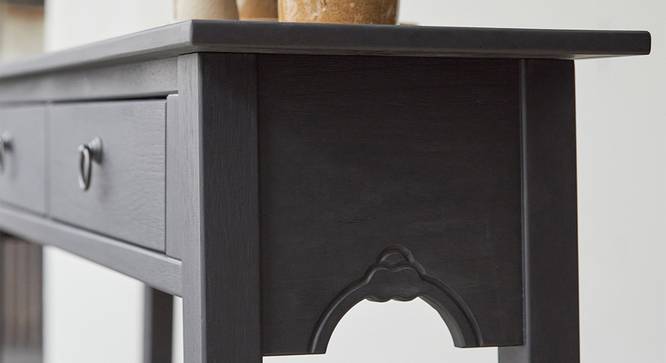 Xena Solid Wood Console Table (Walnut Finish) by Urban Ladder - Design 1 Side View - 844843