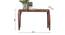 Aldrich Solid Wood Console Table (Honey Oak Finish) by Urban Ladder - Ground View Design 1 - 844856
