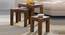 Brandyn Solid Wood Nested Tables - Set of 3 (HONEY Finish) by Urban Ladder - Front View Design 1 - 844878