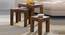 Brandyn Solid Wood Nested Tables - Set of 3 (HONEY Finish) by Urban Ladder - Front View Design 1 - 844878