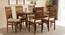 Reeves 6 Seater Dining Set (Brown, PROVINCIAL TEAK Finish) by Urban Ladder - Front View Design 1 - 844895
