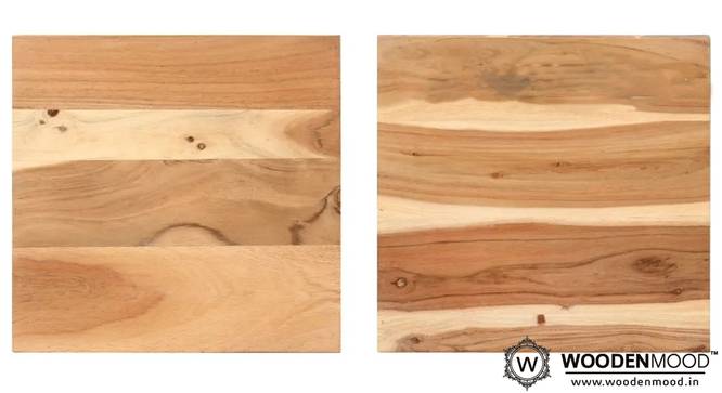 Harlin Solid Wood Nested Tables - Set of 2 (Natural & Black Finish) by Urban Ladder - Ground View Design 1 - 844943