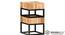 Harlin Solid Wood Nested Tables - Set of 2 (Natural & Black Finish) by Urban Ladder - Rear View Design 1 - 844947