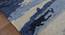 Ruby Wool & Viscose Carpet - 5x8 (Navy, 5 x 8 Feet Carpet Size) by Urban Ladder - - 