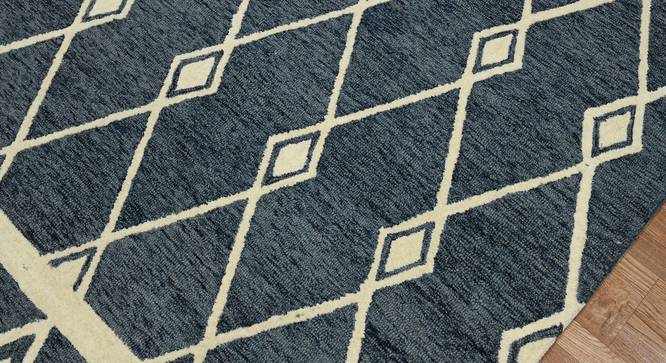 Atlas Wool Carpet - 5x8 (Navy, 5 x 8 Feet Carpet Size) by Urban Ladder - - 