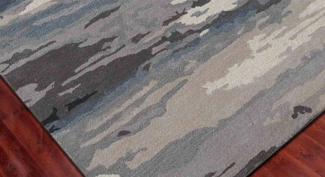 Seren Wool & Viscose Carpet - 5x8 (Sky Blue, 5 x 8 Feet Carpet Size) by Urban Ladder - - 