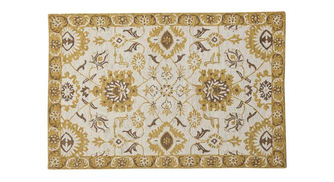 Ryder Wool Carpet - 5x8 (Gold, 5 x 8 Feet Carpet Size) by Urban Ladder - - 