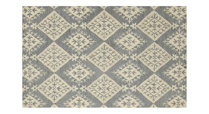 Magnus Wool Carpet - 5x8 (Light Grey, 5 x 8 Feet Carpet Size) by Urban Ladder - - 