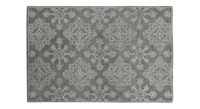 Nova Wool Carpet - 4x6 (Graphite, 4 x 6 Feet Carpet Size) by Urban Ladder - - 
