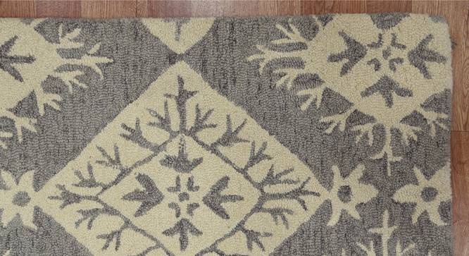 Magnus Wool Carpet - 5x8 (Light Grey, 5 x 8 Feet Carpet Size) by Urban Ladder - - 