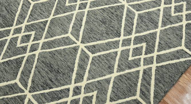 Silas Wool Carpet - 5x8 (Grey, 5 x 8 Feet Carpet Size) by Urban Ladder - - 