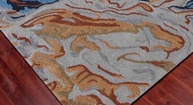Althea Wool & Viscose Carpet - 5x8 (Orange, 5 x 8 Feet Carpet Size) by Urban Ladder - - 