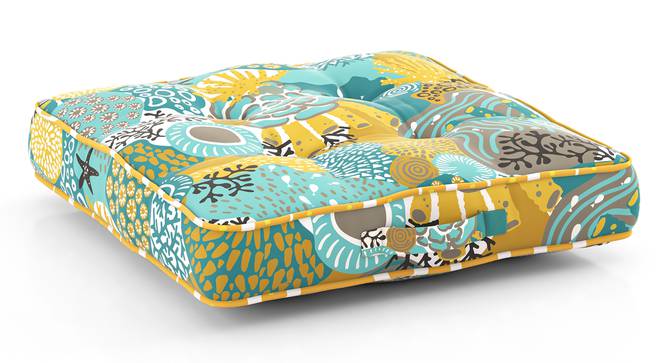 Cathy Floor Cushion in Underwater Tokyo (Underwater Tokyo, 20 x 20 inch Size) by Urban Ladder - Front View - 845523