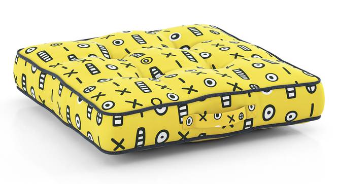 Cathy Floor Cushion in Doodle Man Peak (Doodle Man Peak, 20 x 20 inch Size) by Urban Ladder - Cross View - 845537