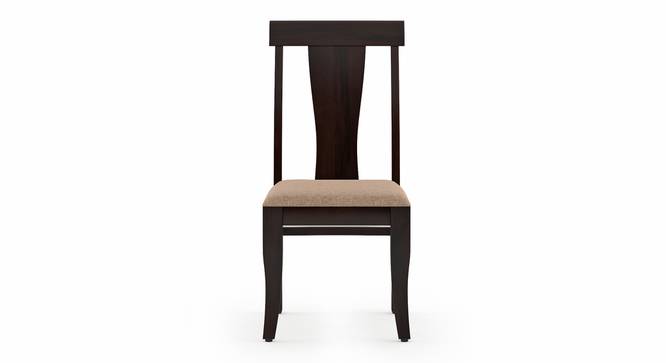 Fabio Solid Wood Dining Chair - Set of 2 (Mahogany Finish, Set Of 2 Set, Nougat Brown) by Urban Ladder - Front View - 